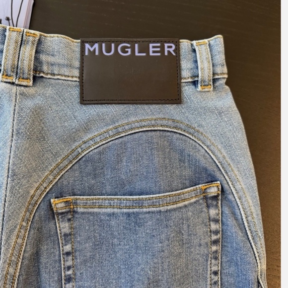 Thierry Mugler Spral panel skinny jeans ,size  40/8 - Picture 5 of 9